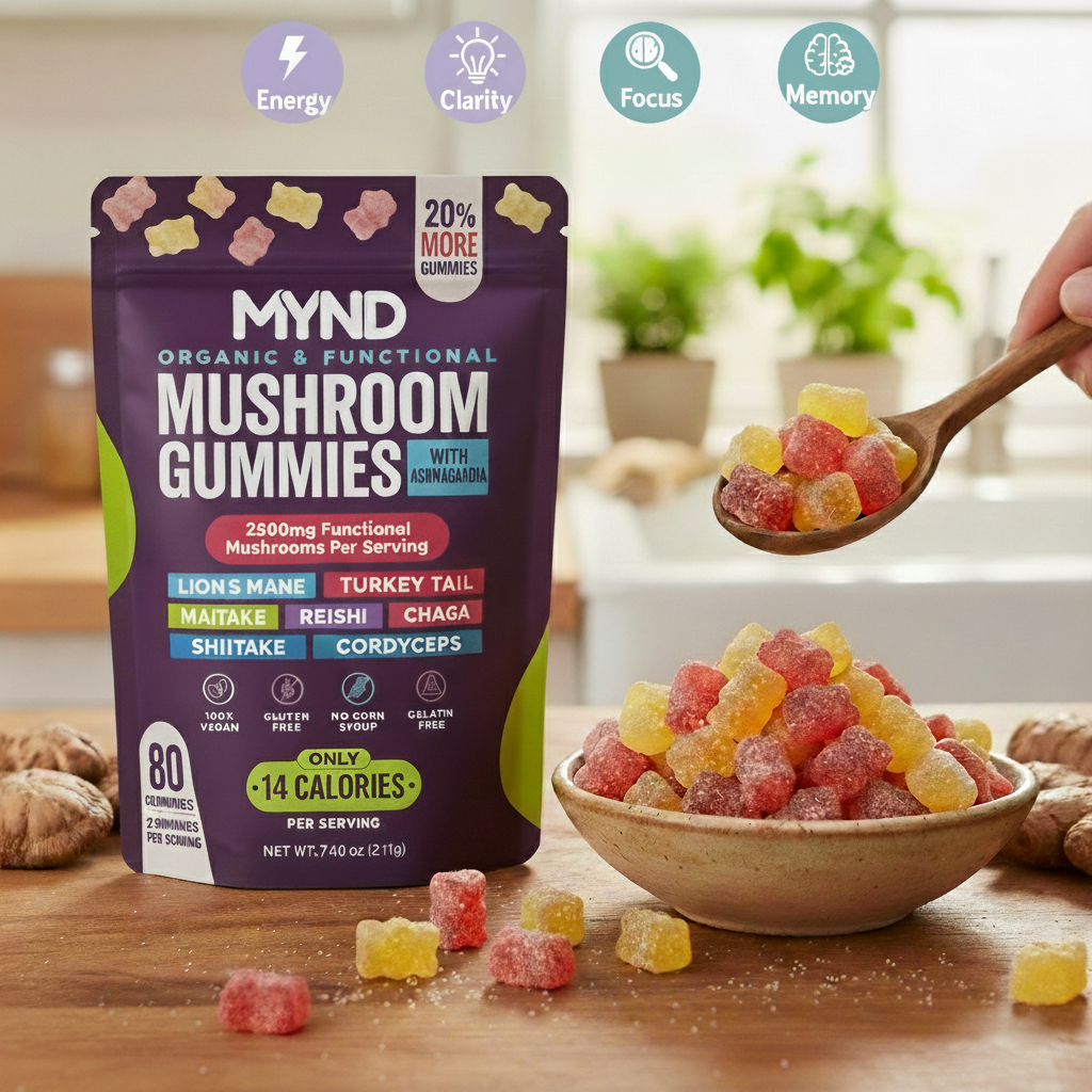 MYND Daily Performance Mushroom Gummies
