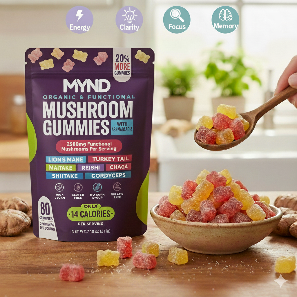 MYND Daily Performance Mushroom Gummies